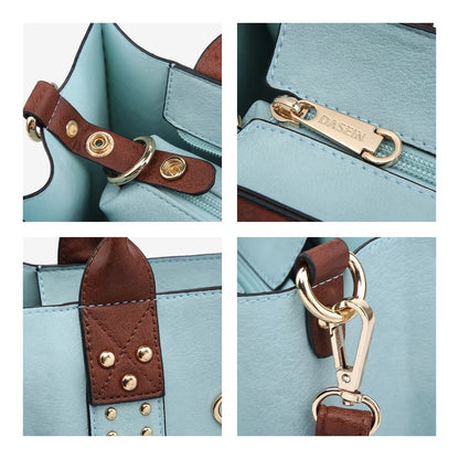 Bolso De Mano De 3 Pzas Para Mujer, Bolso De Hombro, Bolso De Mano, Bolso Hobo, Maletín, Bolso De Trabajo Para Mujer